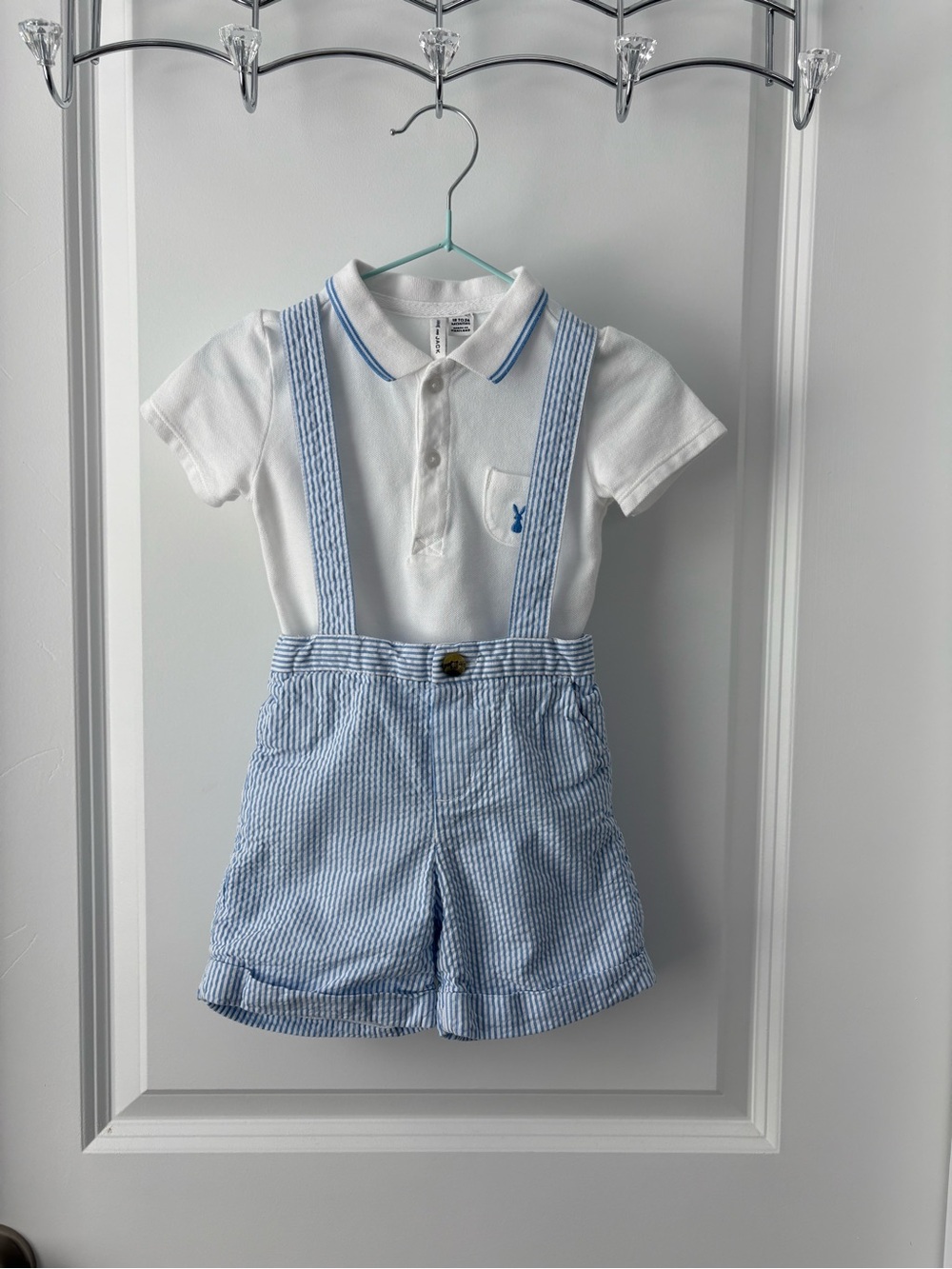 Janie and Jack Suspender Shorts Set